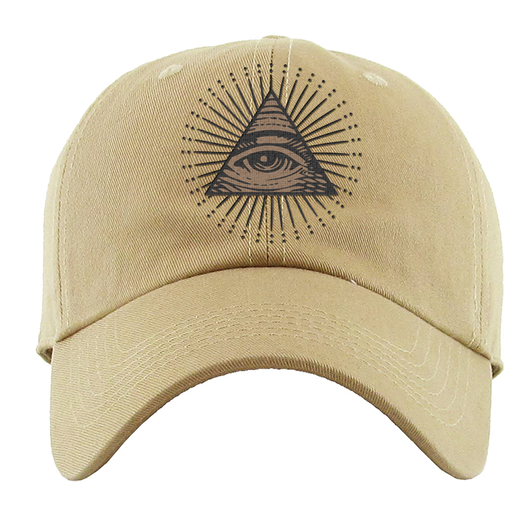 Desert Camo 90s Dad Hat | All Seeing Eye, Khaki