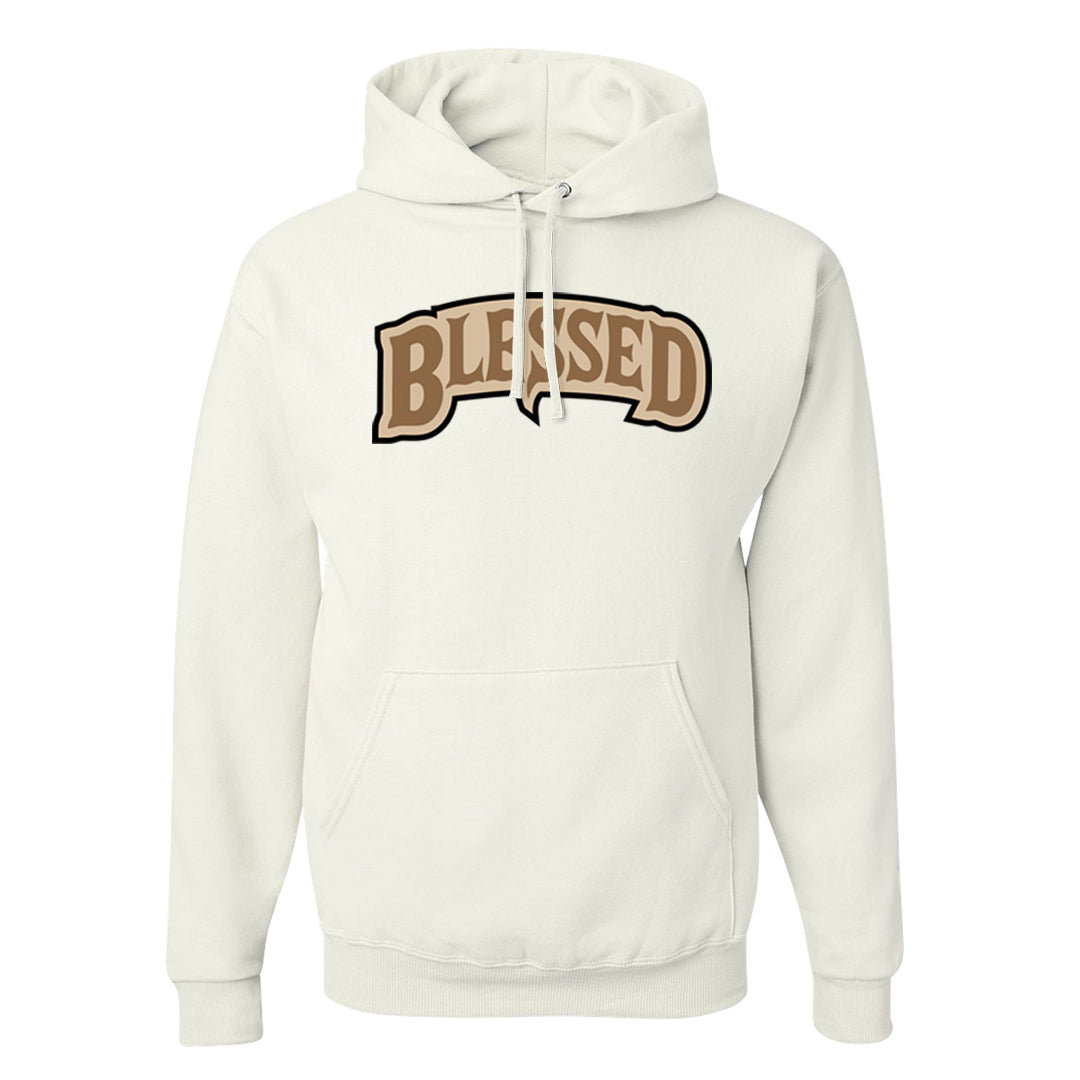 Desert Camo 90s Hoodie | Blessed Arch, White