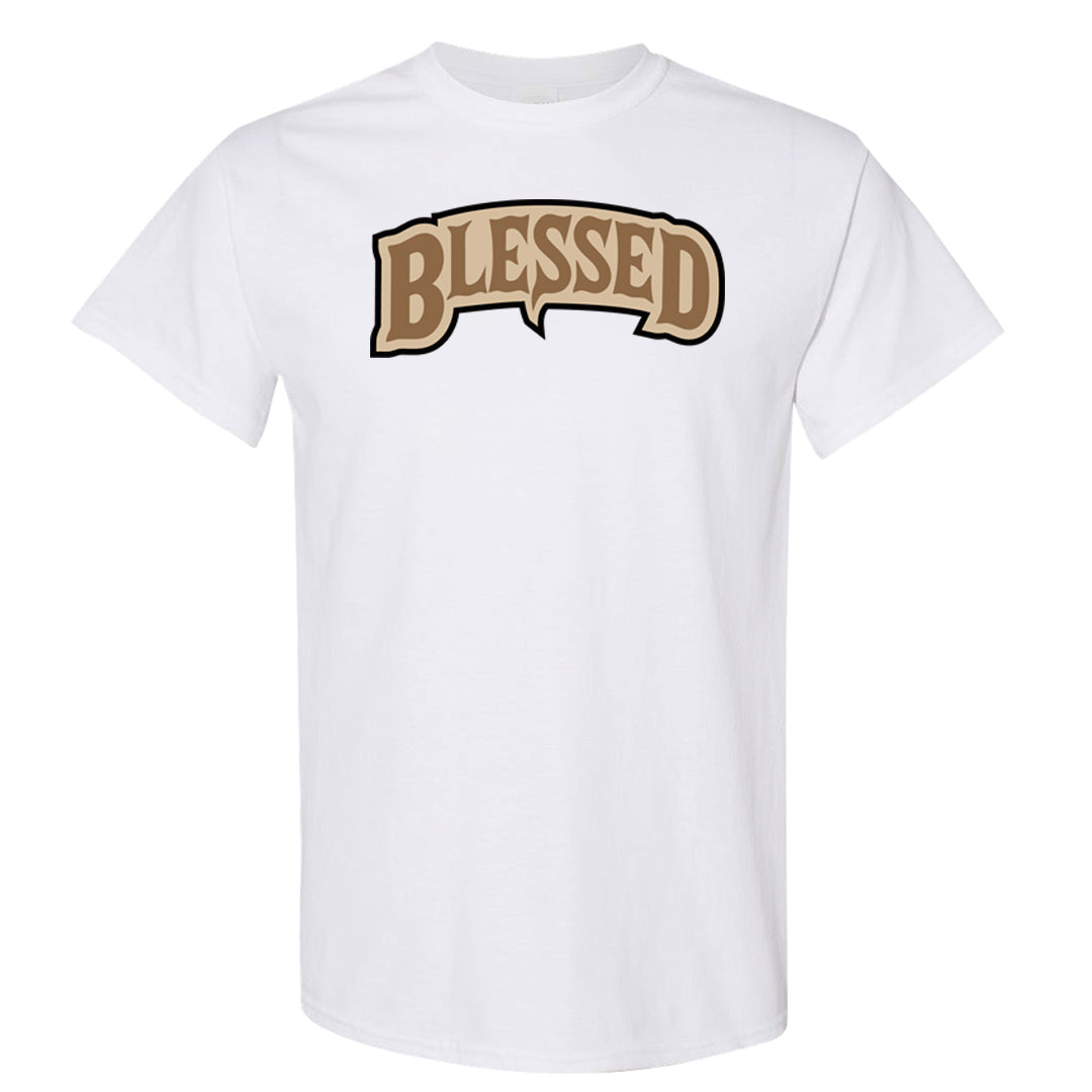 Desert Camo 90s T Shirt | Blessed Arch, White