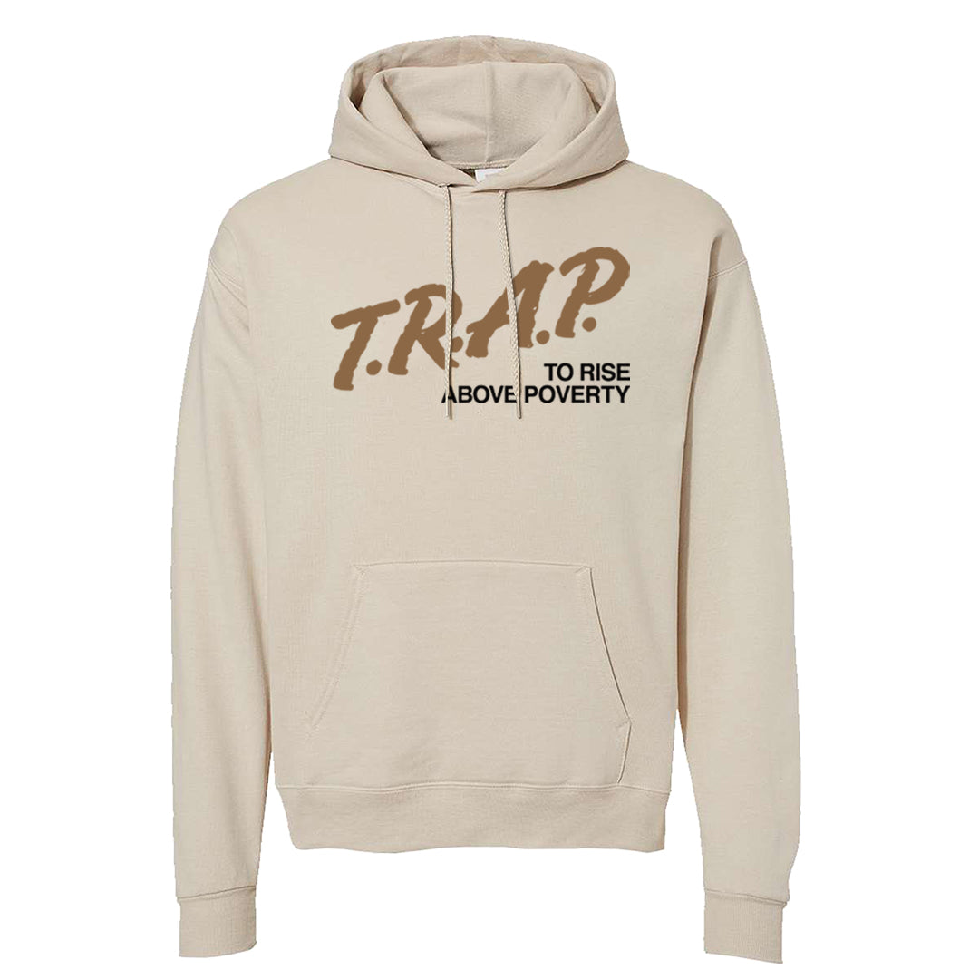 Desert Camo 90s Hoodie | Trap To Rise Above Poverty, Sand