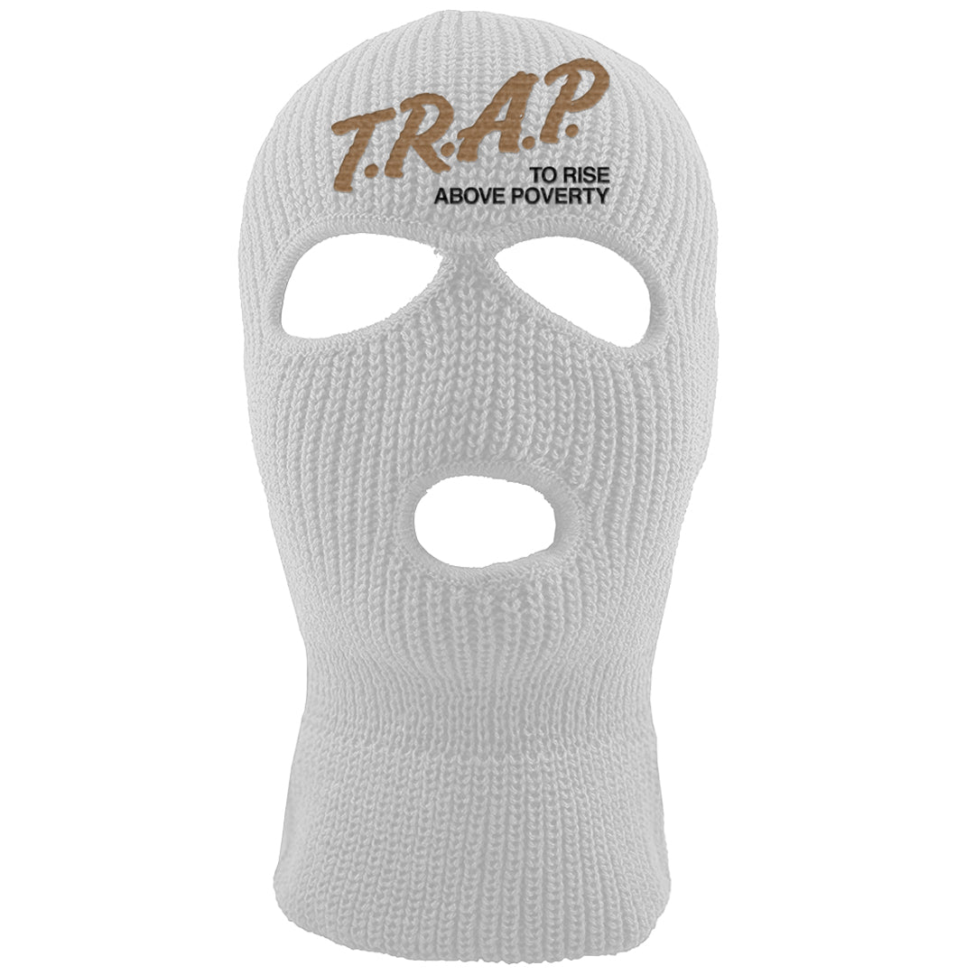 Desert Camo 90s Ski Mask | Trap To Rise Above Poverty, White