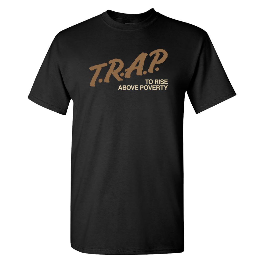 Desert Camo 90s T Shirt | Trap To Rise Above Poverty, Black
