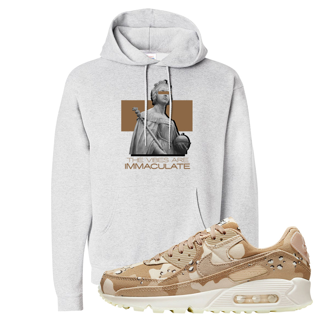 Desert Camo 90s Hoodie | The Vibes Are Immaculate, Ash