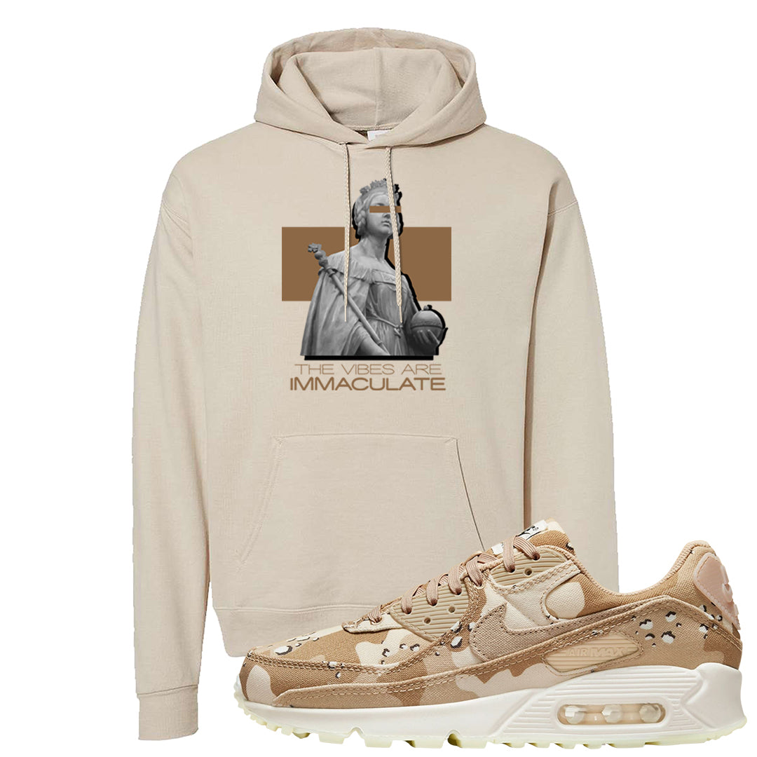 Desert Camo 90s Hoodie | The Vibes Are Immaculate, Sand