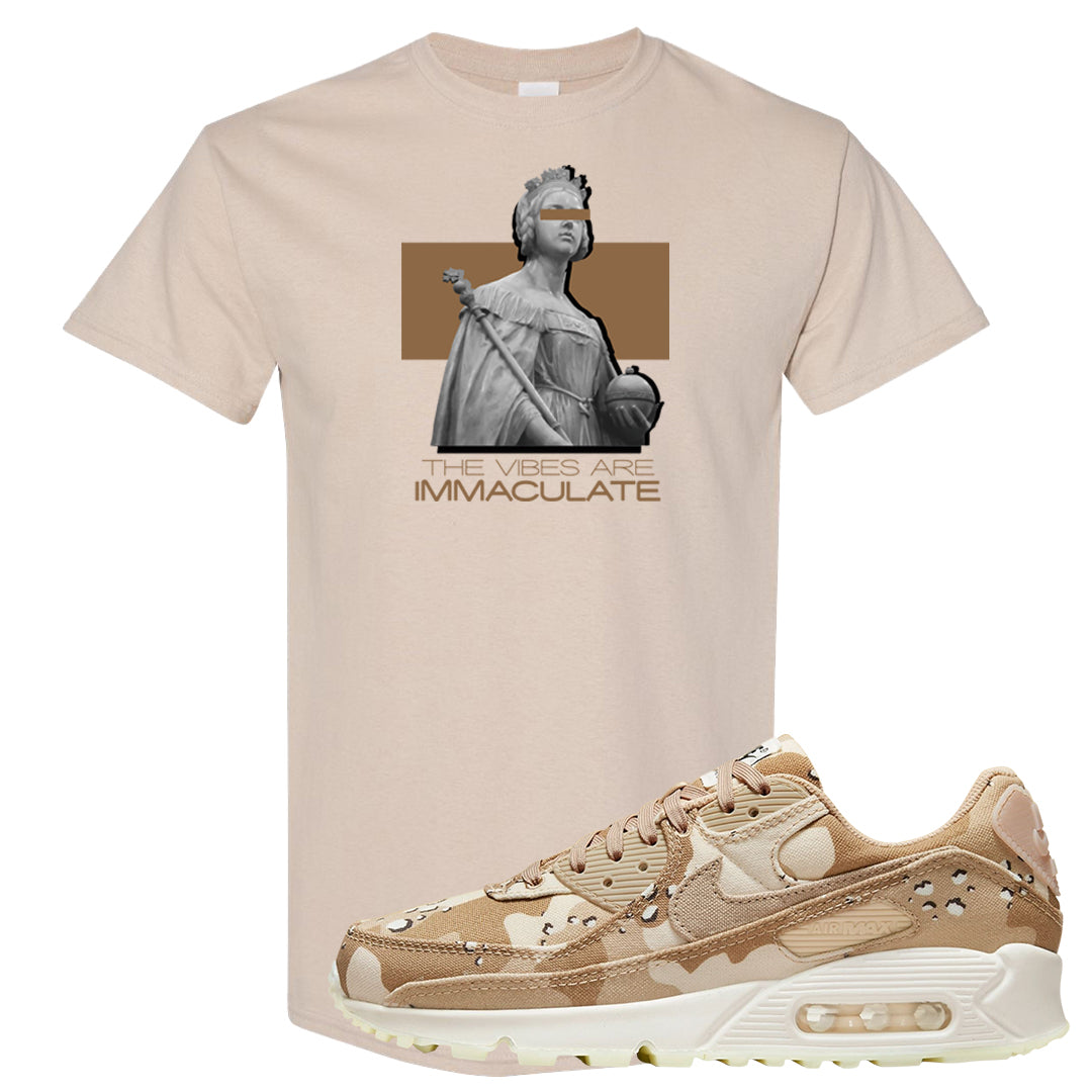 Desert Camo 90s T Shirt | The Vibes Are Immaculate, Sand