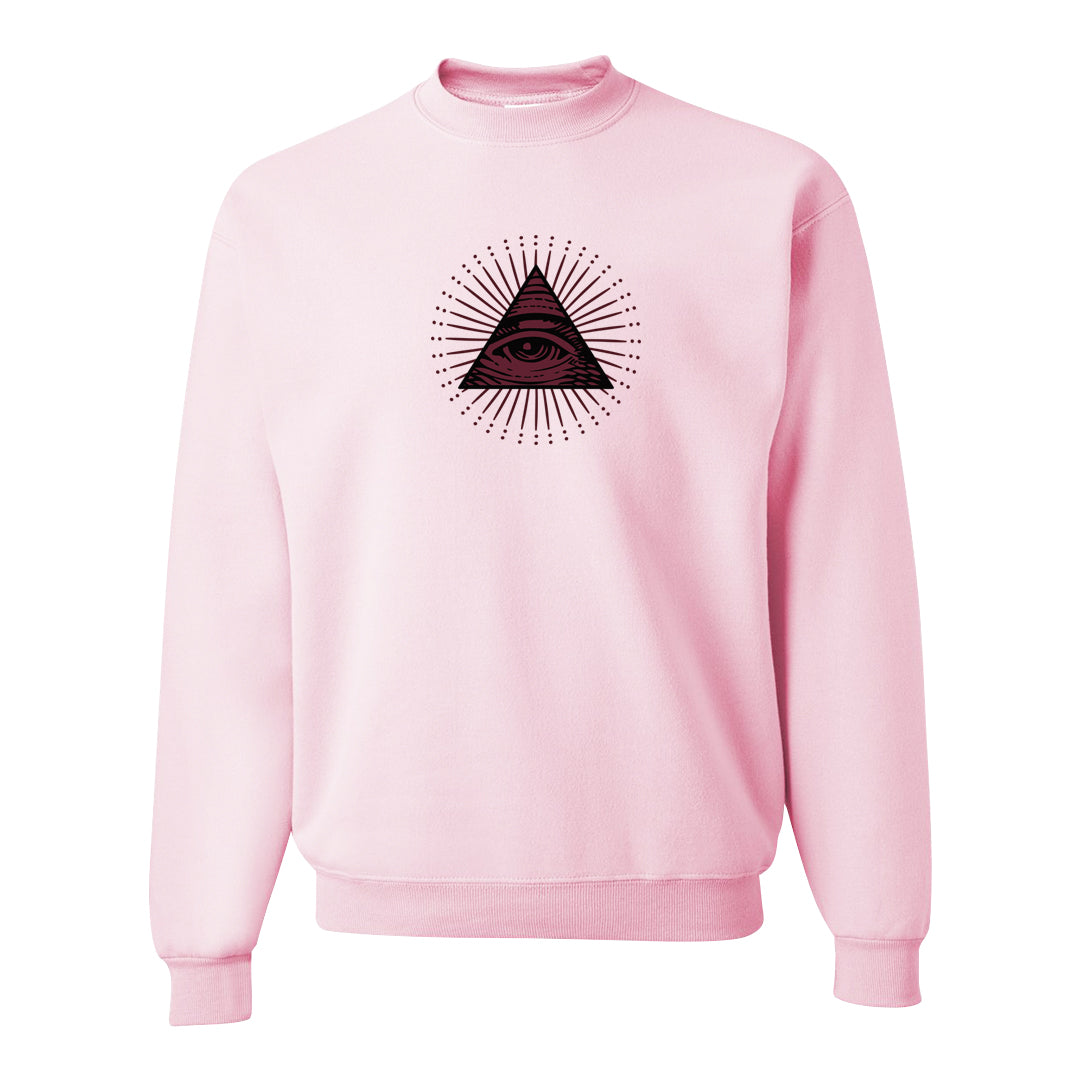 Valentine's Day 2023 Futura 90s Crewneck Sweatshirt | All Seeing Eye, Light Pink