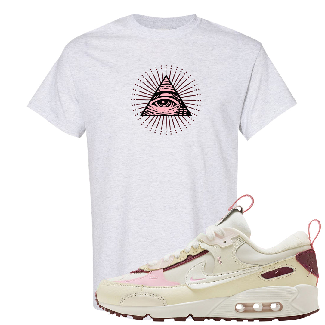 Valentine's Day 2023 Futura 90s T Shirt | All Seeing Eye, Ash