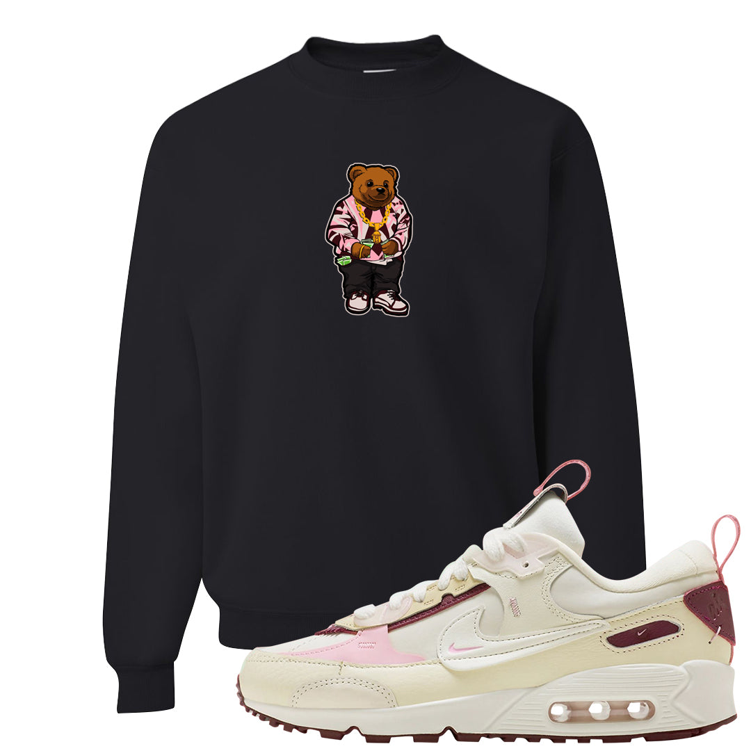 Valentine's Day 2023 Futura 90s Crewneck Sweatshirt | Sweater Bear, Black