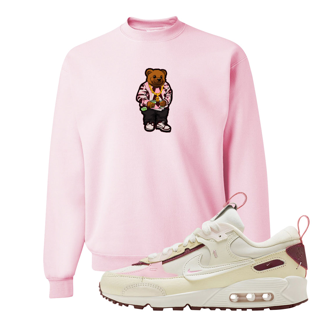 Valentine's Day 2023 Futura 90s Crewneck Sweatshirt | Sweater Bear, Light Pink