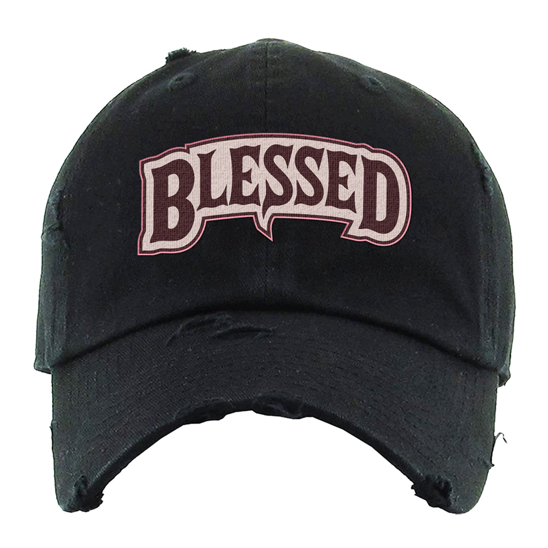 Valentine's Day 2023 Futura 90s Distressed Dad Hat | Blessed Arch, Black