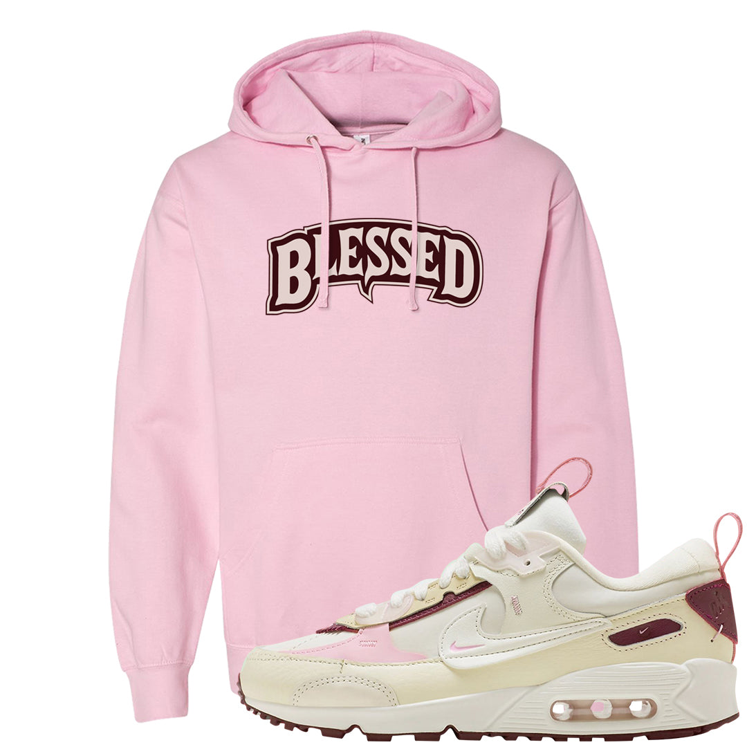 Valentine's Day 2023 Futura 90s Hoodie | Blessed Arch, Light Pink