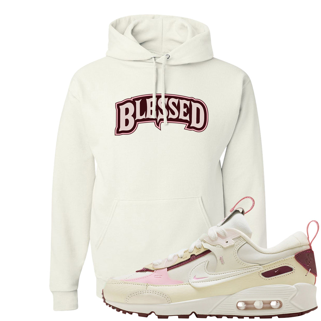 Valentine's Day 2023 Futura 90s Hoodie | Blessed Arch, White