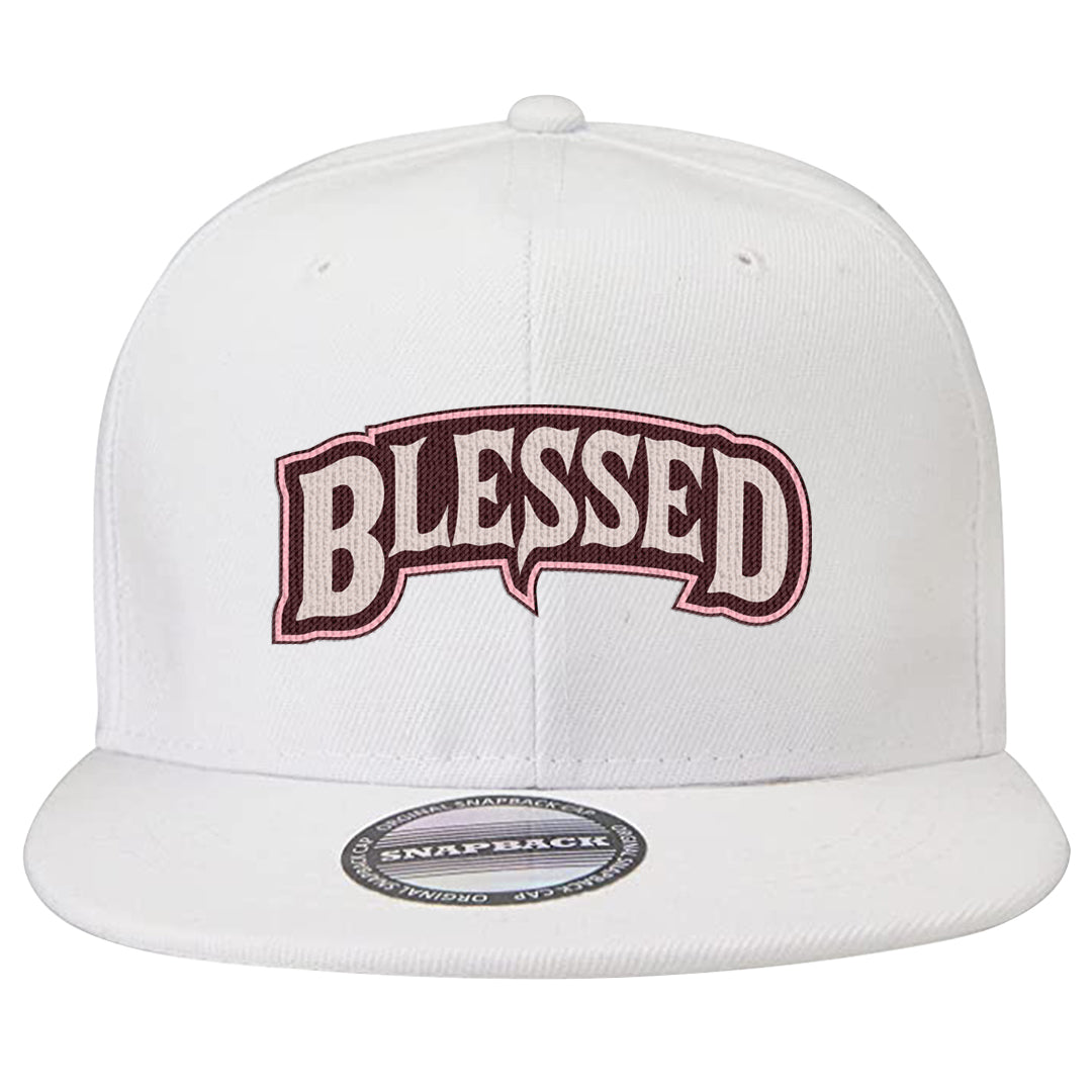 Valentine's Day 2023 Futura 90s Snapback Hat | Blessed Arch, White