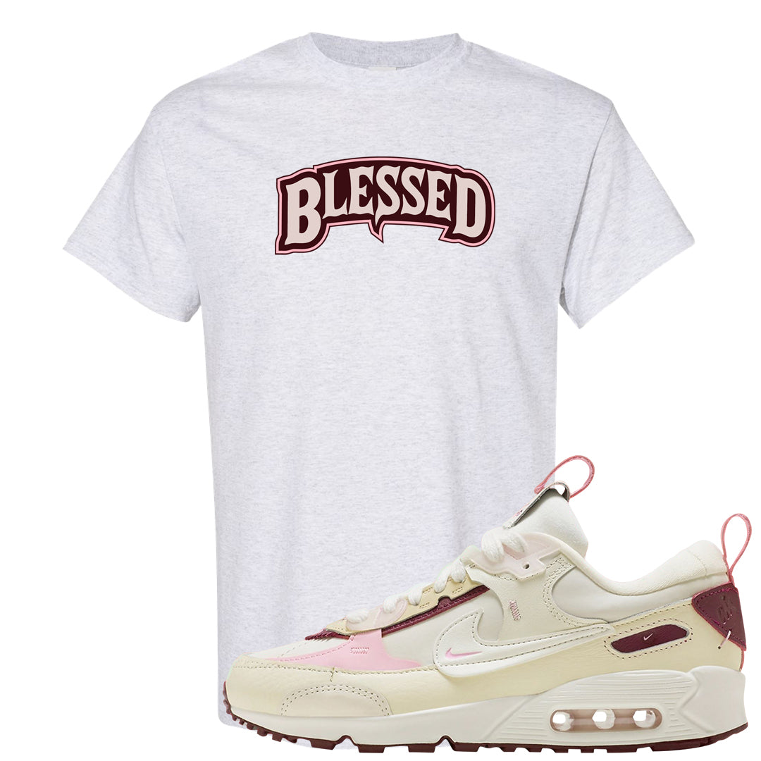 Valentine's Day 2023 Futura 90s T Shirt | Blessed Arch, Ash