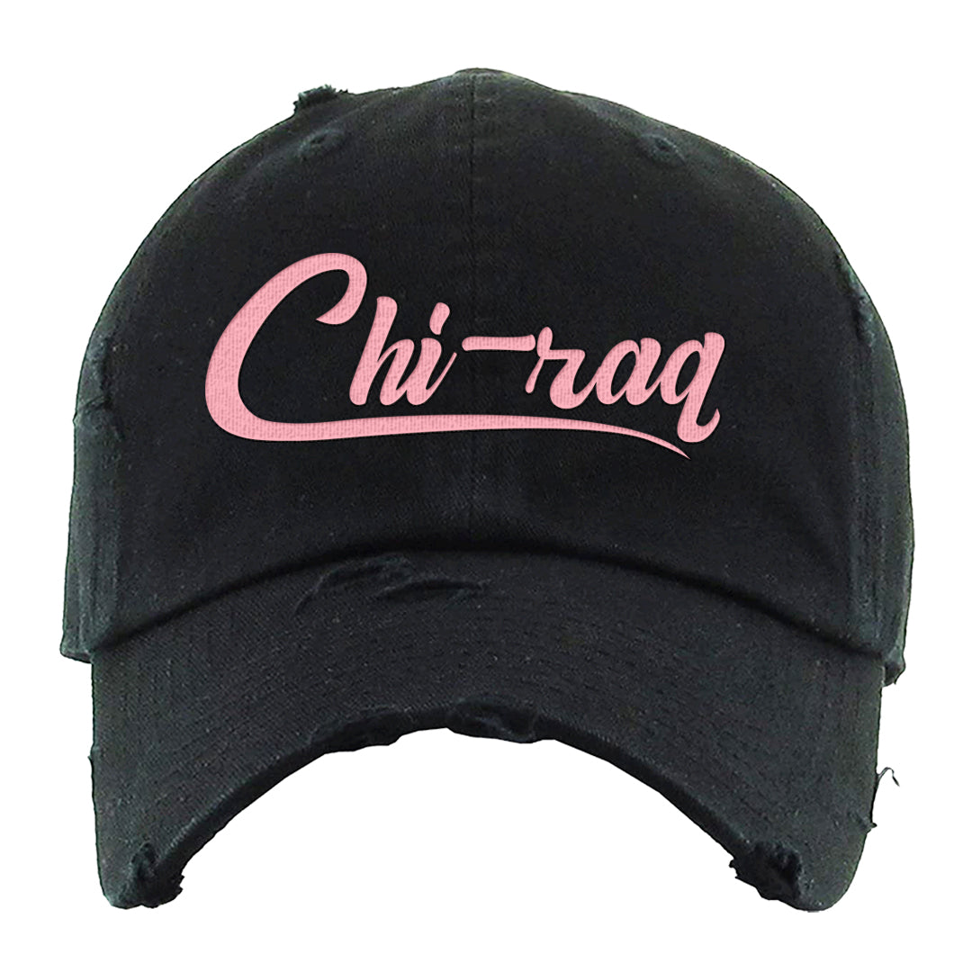Valentine's Day 2023 Futura 90s Distressed Dad Hat | Chiraq, Black