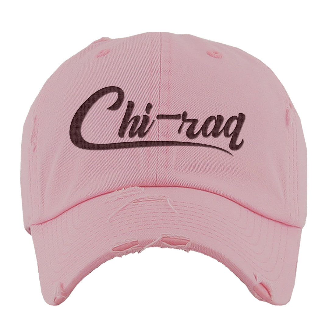 Valentine's Day 2023 Futura 90s Distressed Dad Hat | Chiraq, Light Pink