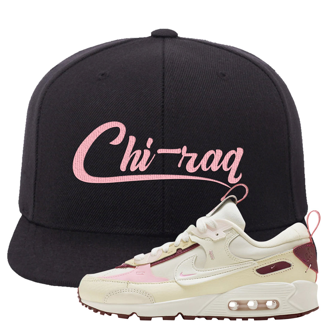Valentine's Day 2023 Futura 90s Snapback Hat | Chiraq, Black