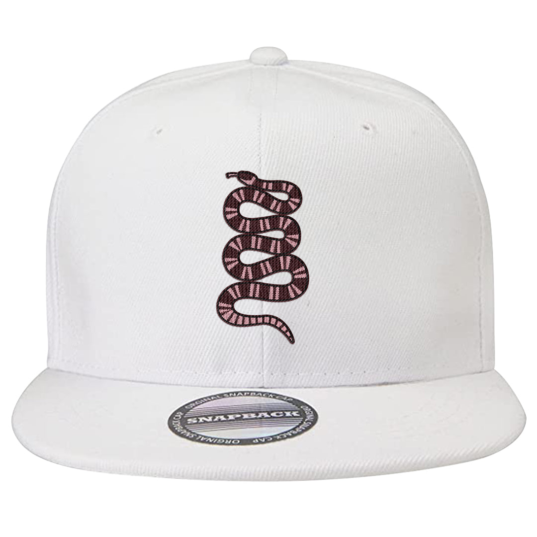Valentine's Day 2023 Futura 90s Snapback Hat | Coiled Snake, White