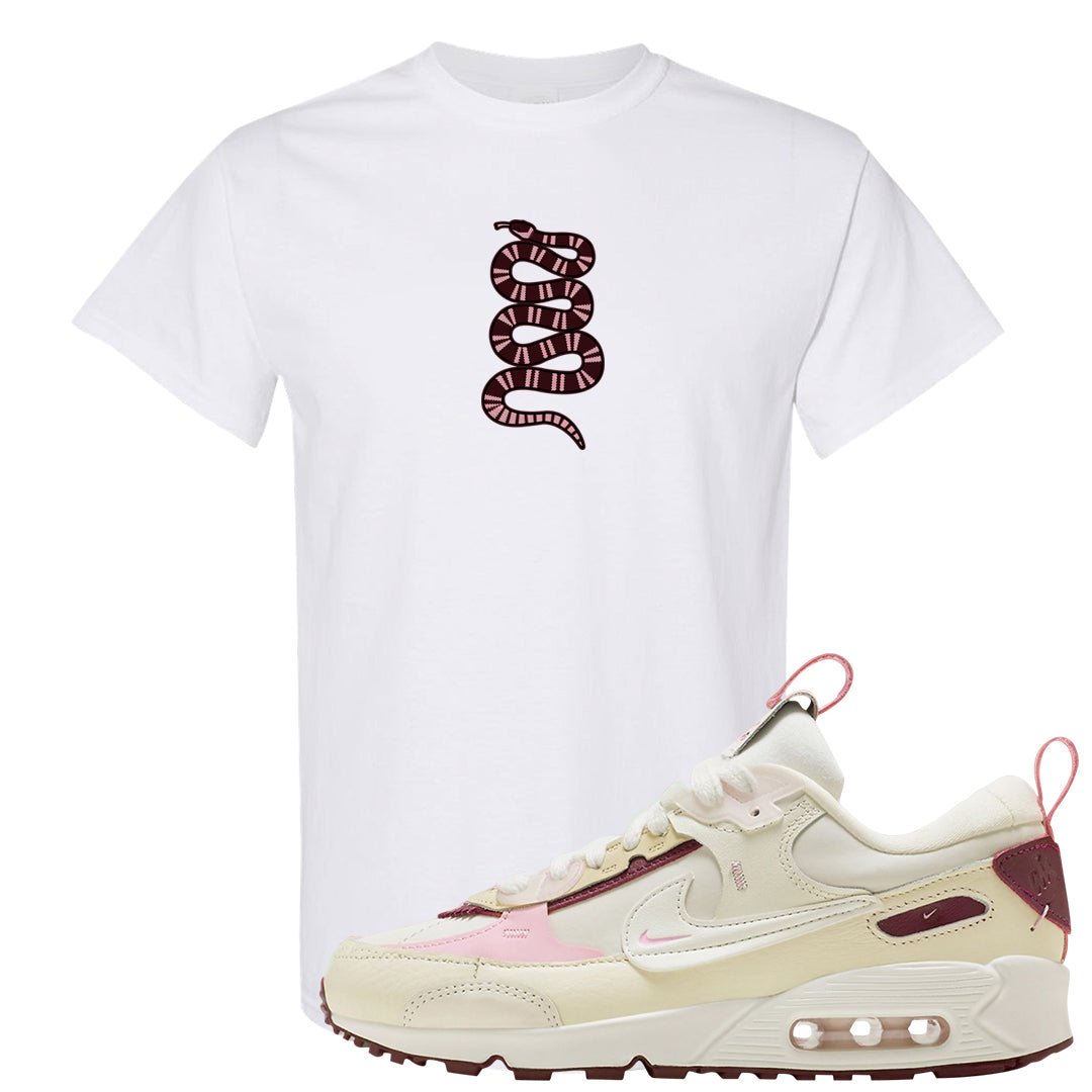Valentine's Day 2023 Futura 90s T Shirt | Coiled Snake, White