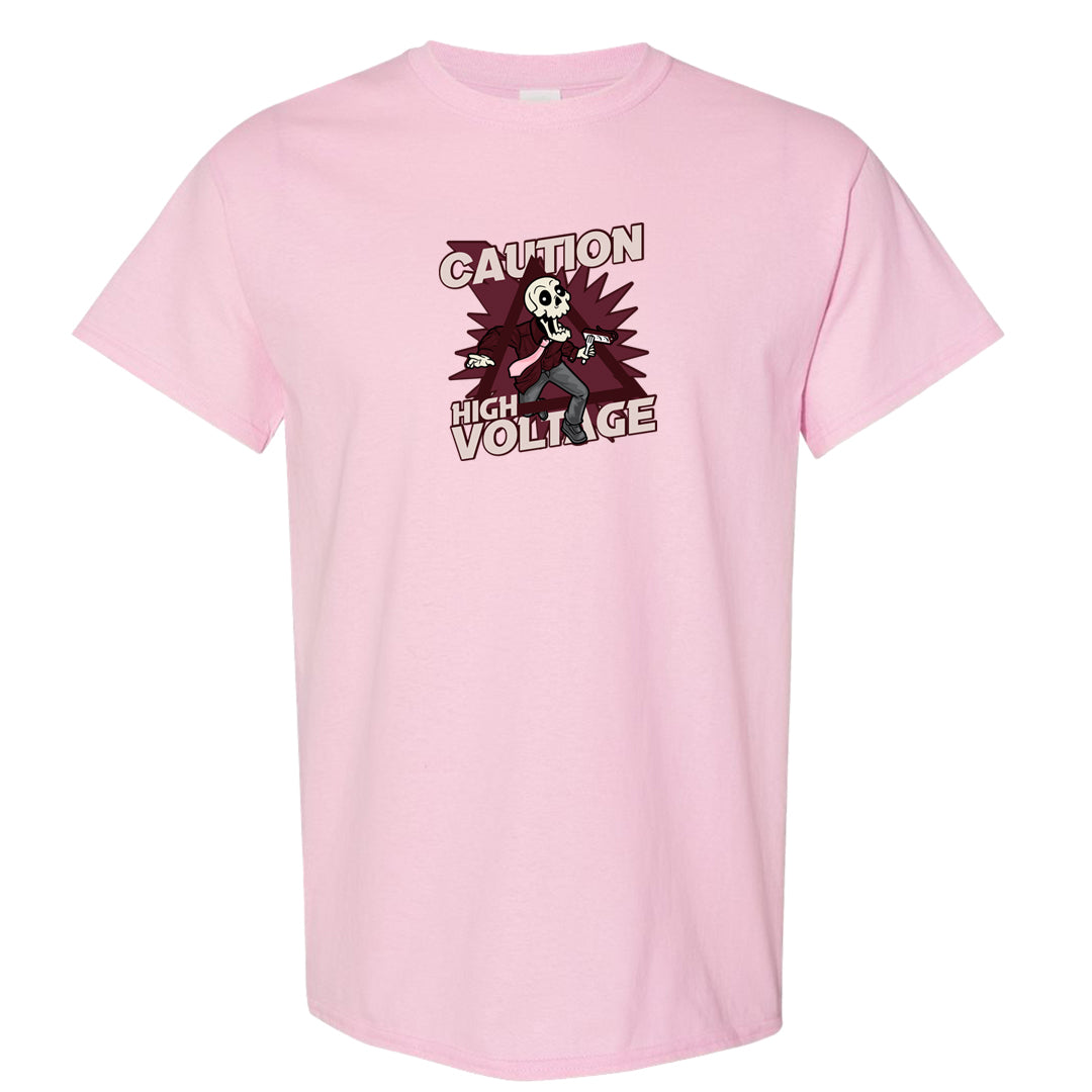 Valentine's Day 2023 Futura 90s T Shirt | Caution High Voltage, Light Pink