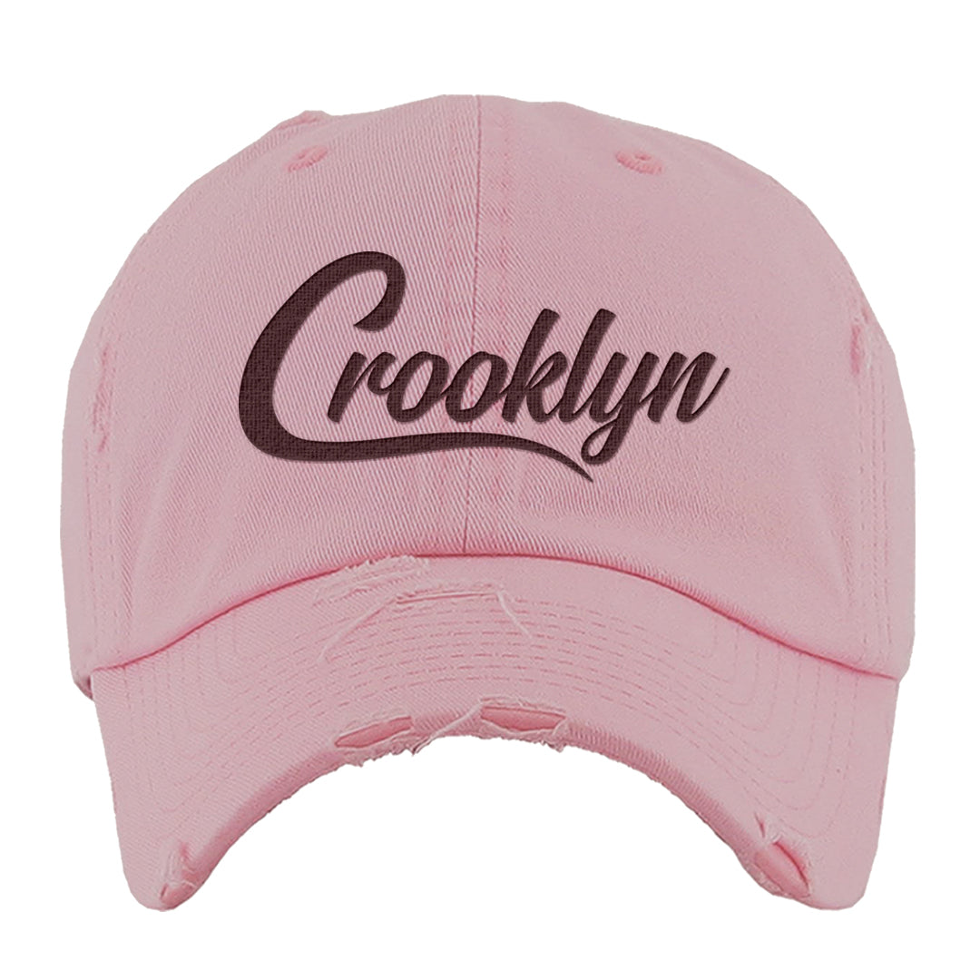 Valentine's Day 2023 Futura 90s Distressed Dad Hat | Crooklyn, Light Pink