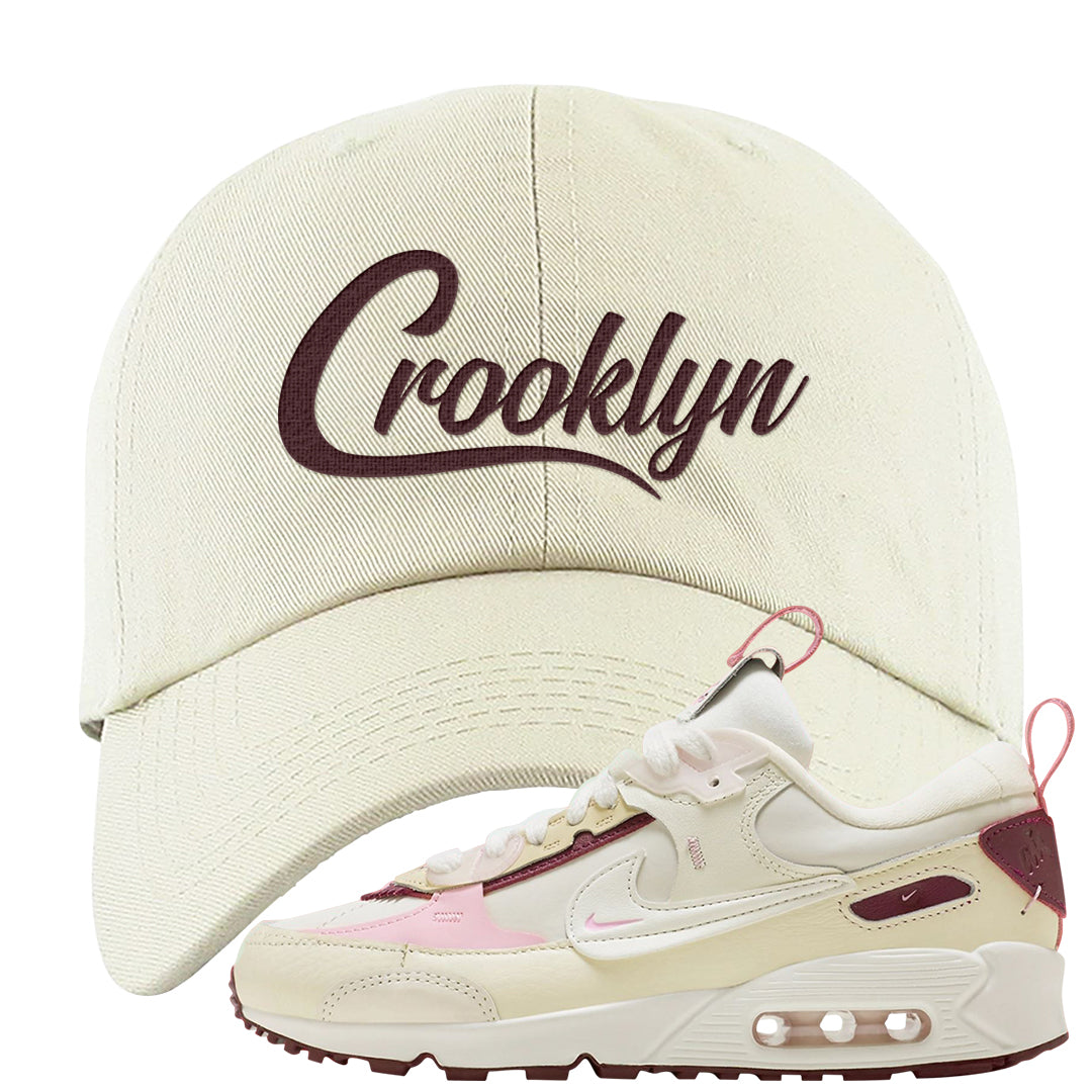Valentine's Day 2023 Futura 90s Dad Hat | Crooklyn, White