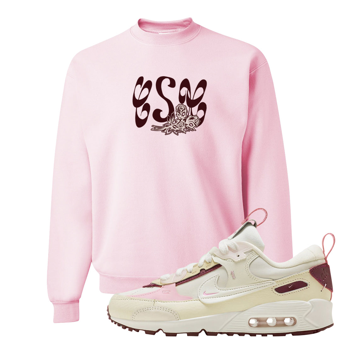 Valentine's Day 2023 Futura 90s Crewneck Sweatshirt | Certified Sneakerhead, Light Pink