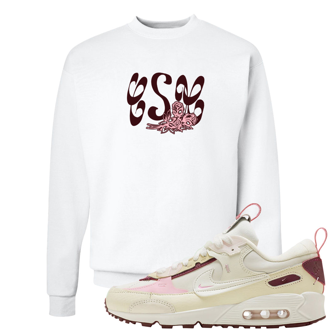 Valentine's Day 2023 Futura 90s Crewneck Sweatshirt | Certified Sneakerhead, White