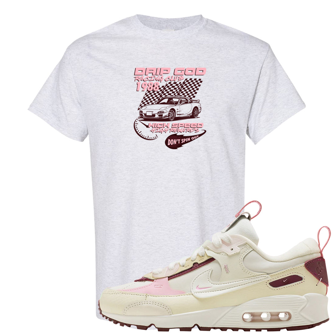 Valentine's Day 2023 Futura 90s T Shirt | Drip God Racing Club, Ash