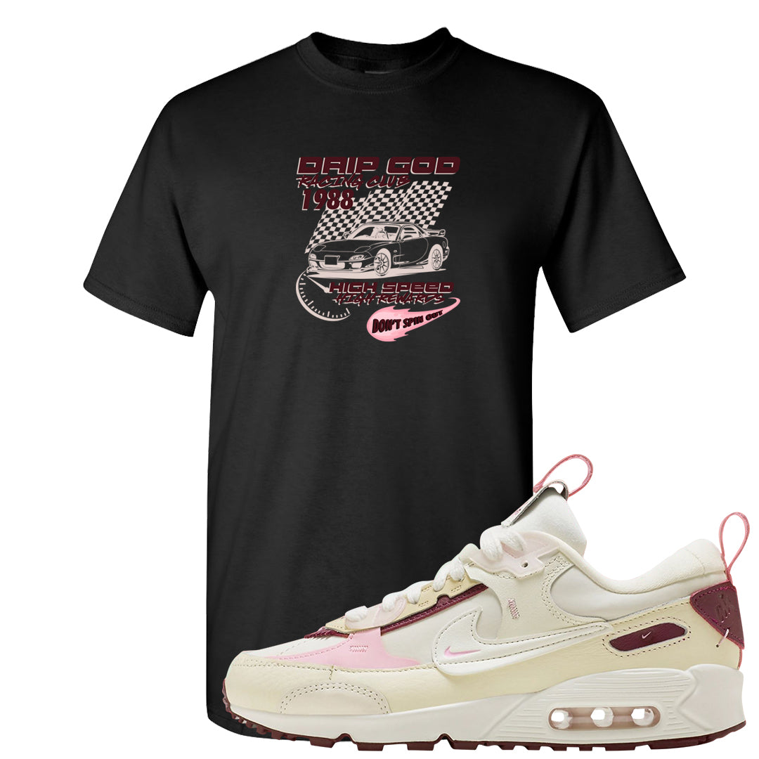 Valentine's Day 2023 Futura 90s T Shirt | Drip God Racing Club, Black