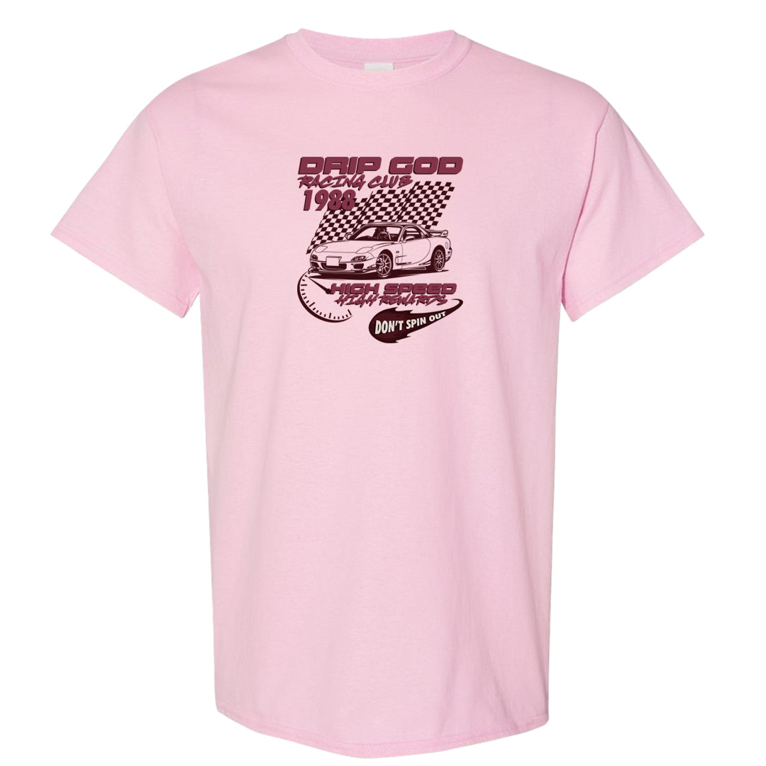 Valentine's Day 2023 Futura 90s T Shirt | Drip God Racing Club, Light Pink