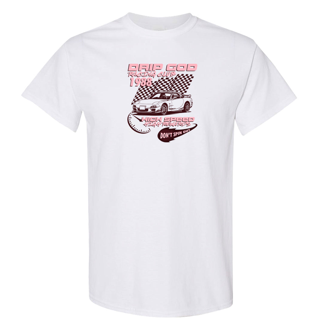 Valentine's Day 2023 Futura 90s T Shirt | Drip God Racing Club, White