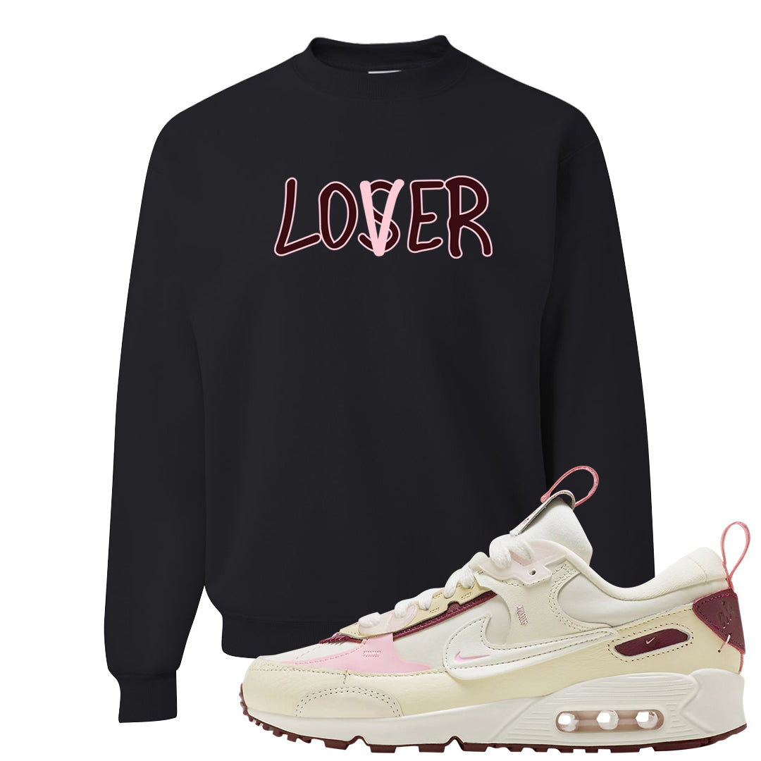 Valentine's Day 2023 Futura 90s Crewneck Sweatshirt | Lover, Black