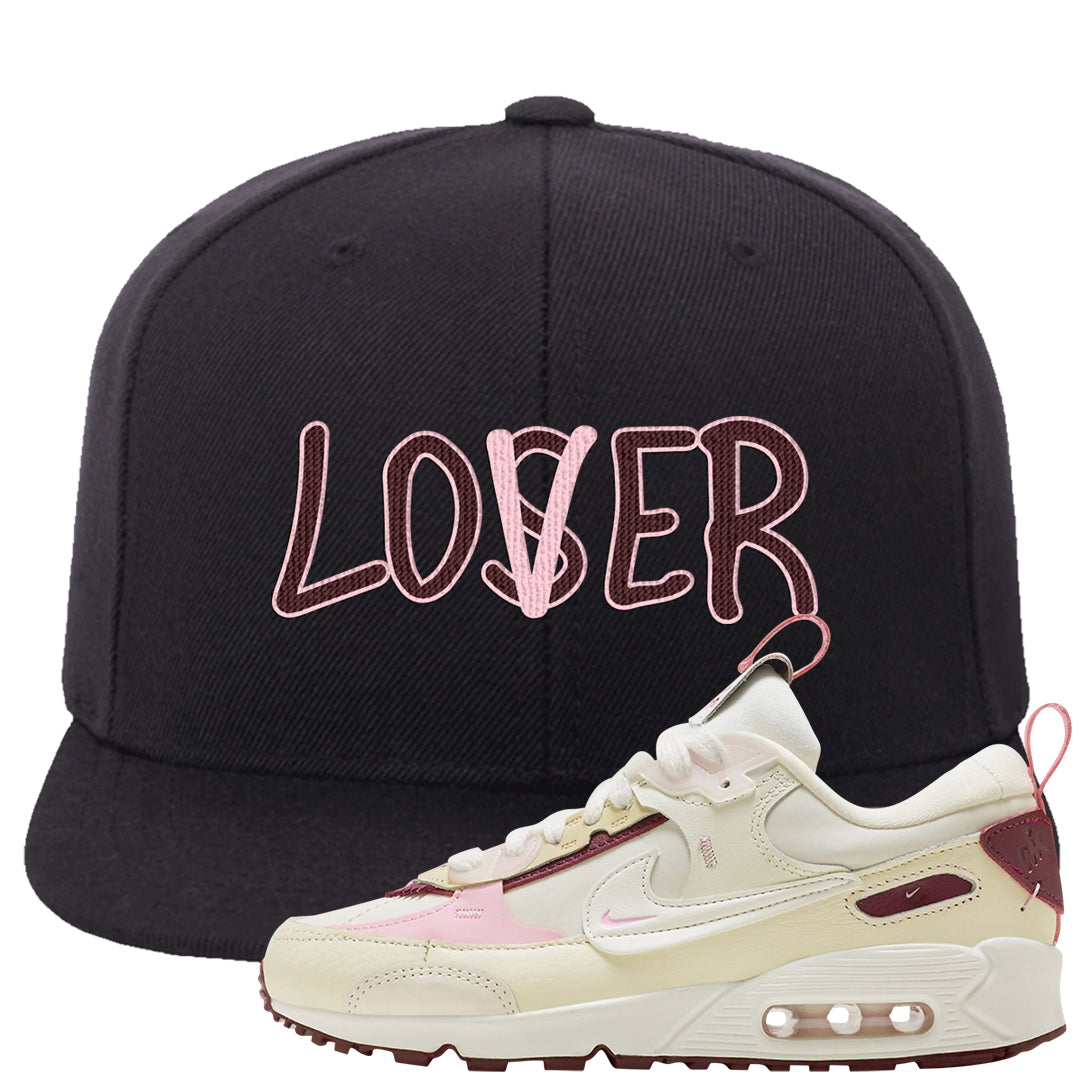 Valentine's Day 2023 Futura 90s Snapback Hat | Lover, Black