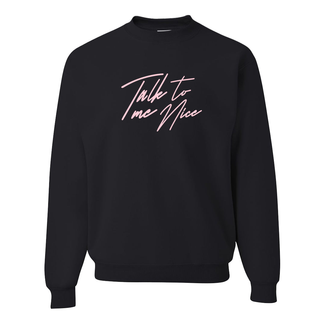Valentine's Day 2023 Futura 90s Crewneck Sweatshirt | Talk To Me Nice, Black