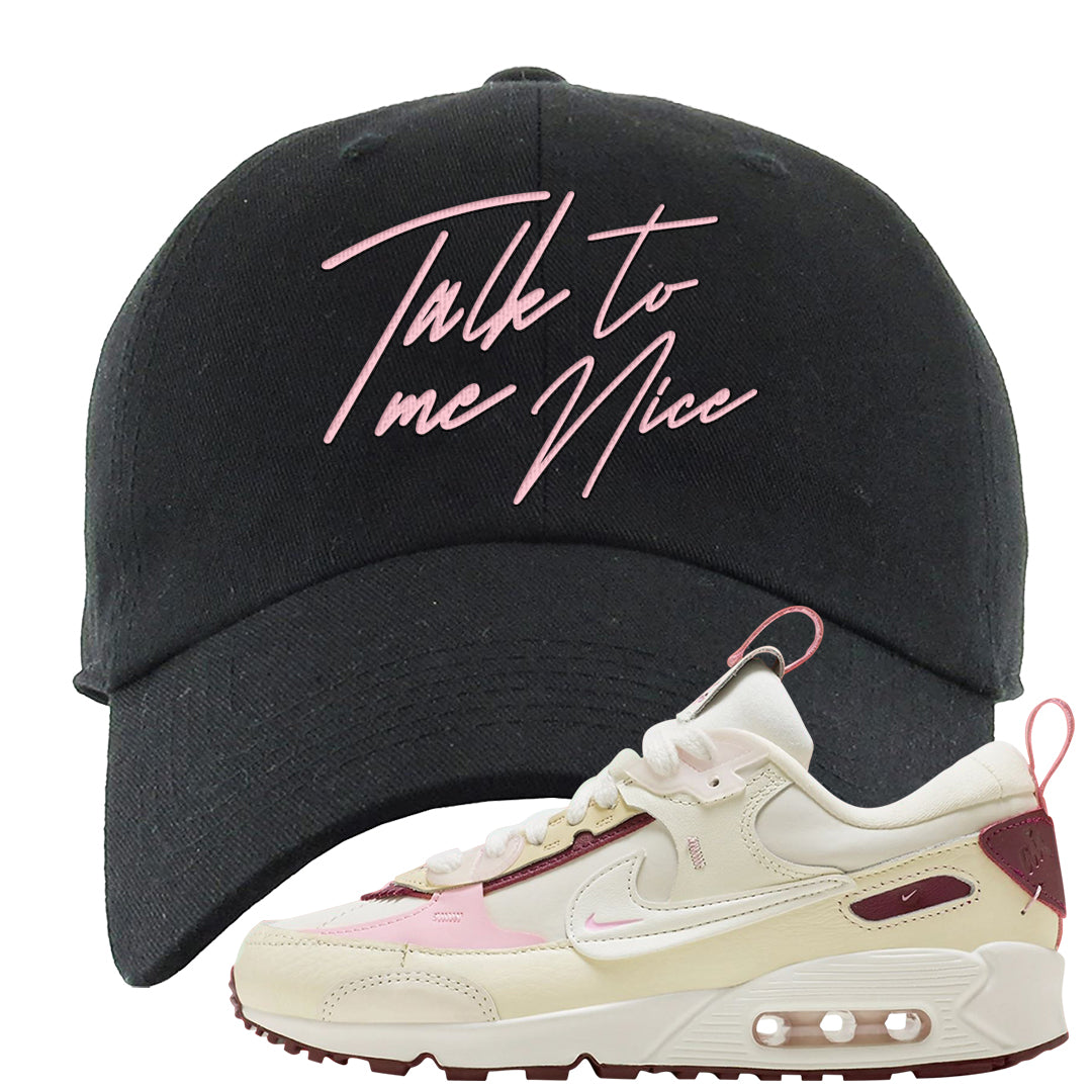 Valentine's Day 2023 Futura 90s Dad Hat | Talk To Me Nice, Black