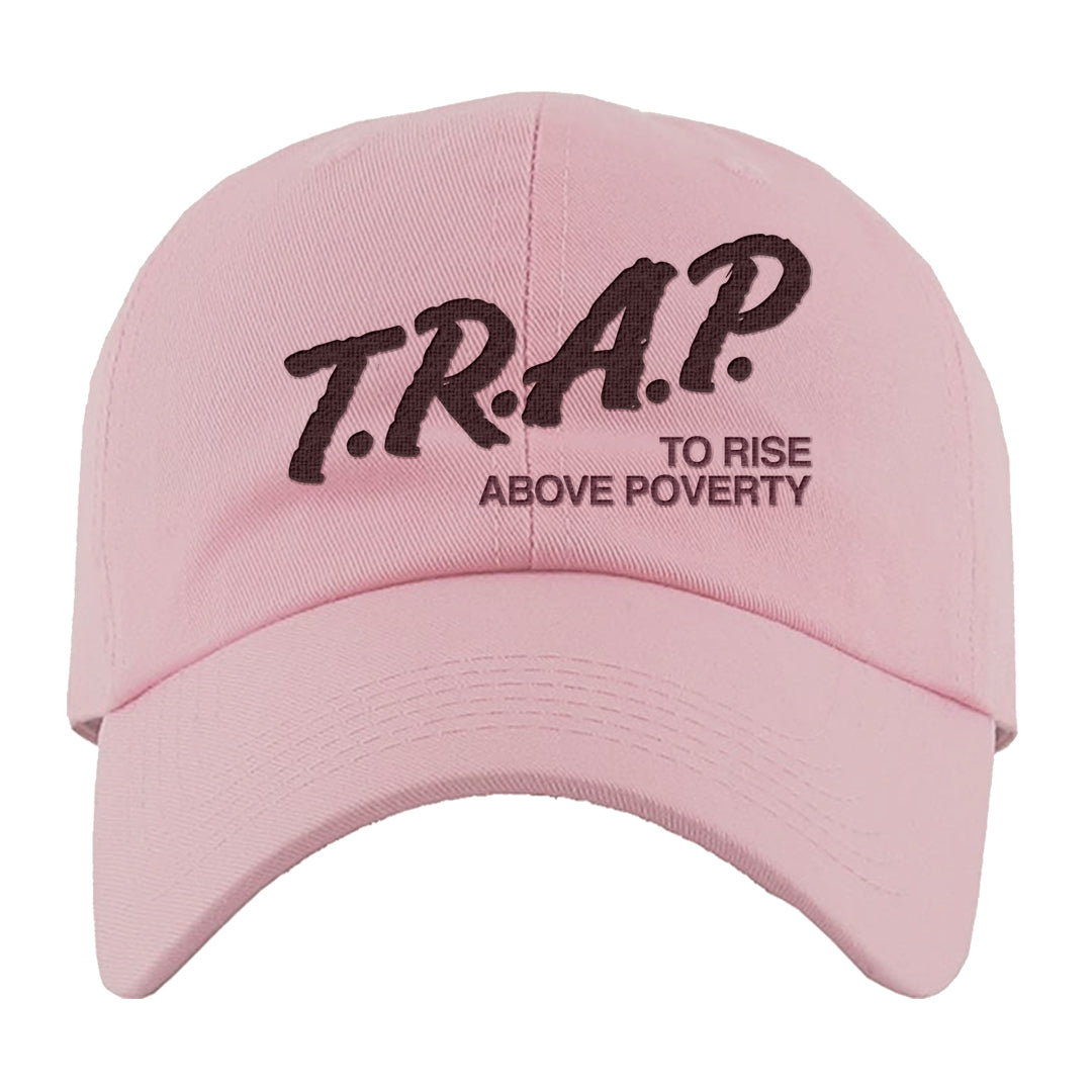 Valentine's Day 2023 Futura 90s Dad Hat | Trap To Rise Above Poverty, Light Pink