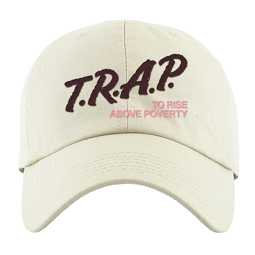 Valentine's Day 2023 Futura 90s Dad Hat | Trap To Rise Above Poverty, White