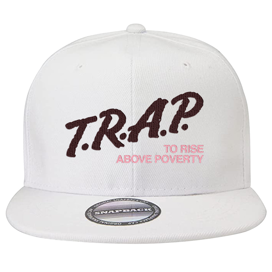 Valentine's Day 2023 Futura 90s Snapback Hat | Trap To Rise Above Poverty, White