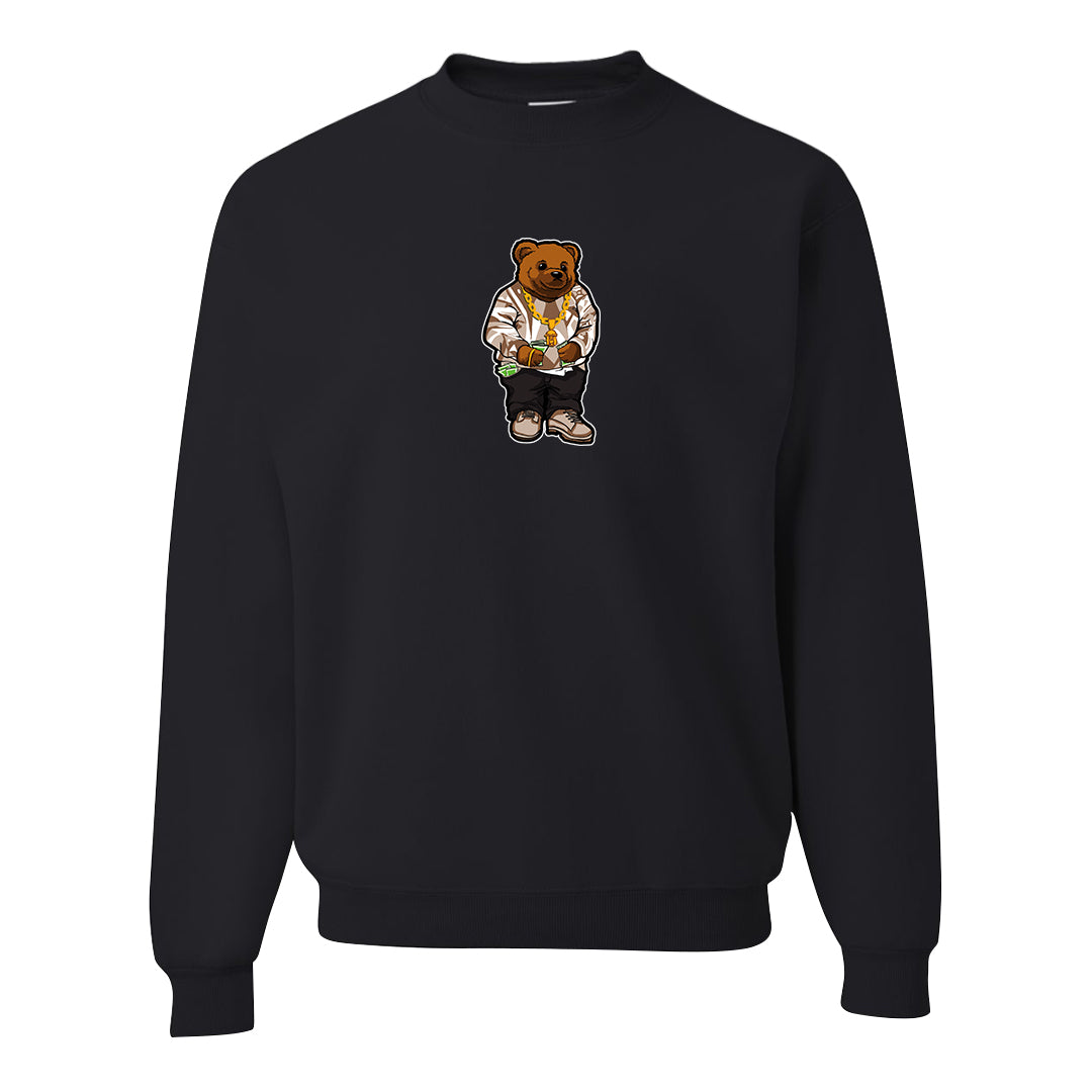 Pale Ivory Picante Red 90s Crewneck Sweatshirt | Sweater Bear, Black