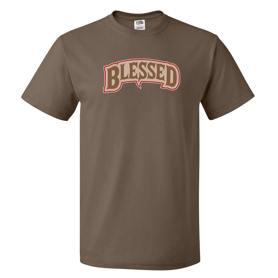 Pale Ivory Picante Red 90s T Shirt | Blessed Arch, Chocolate