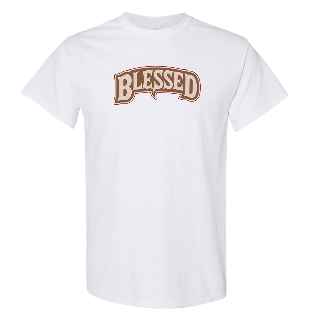 Pale Ivory Picante Red 90s T Shirt | Blessed Arch, White