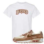 Pale Ivory Picante Red 90s T Shirt | Blessed Arch, White