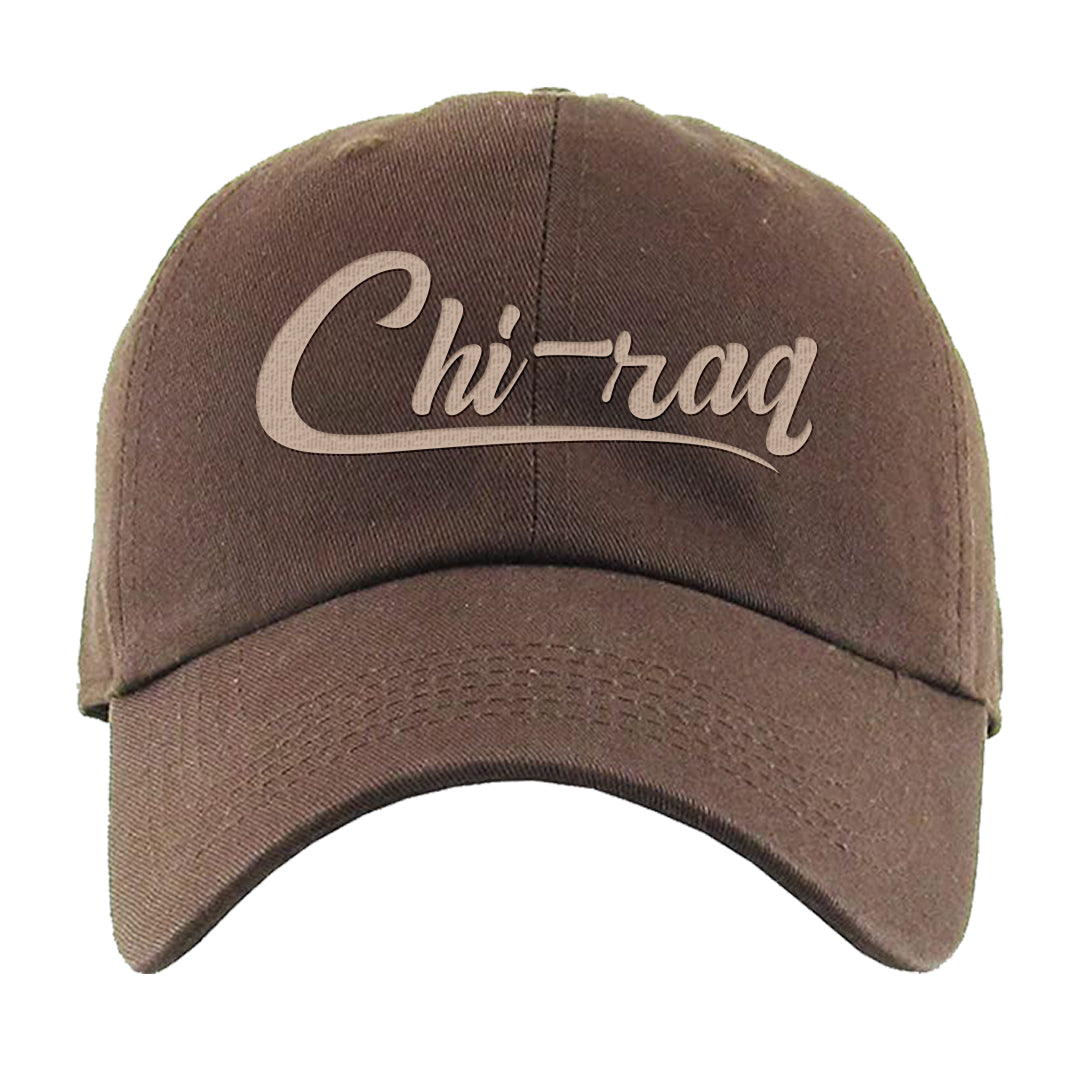 Pale Ivory Picante Red 90s Dad Hat | Chiraq, Brown