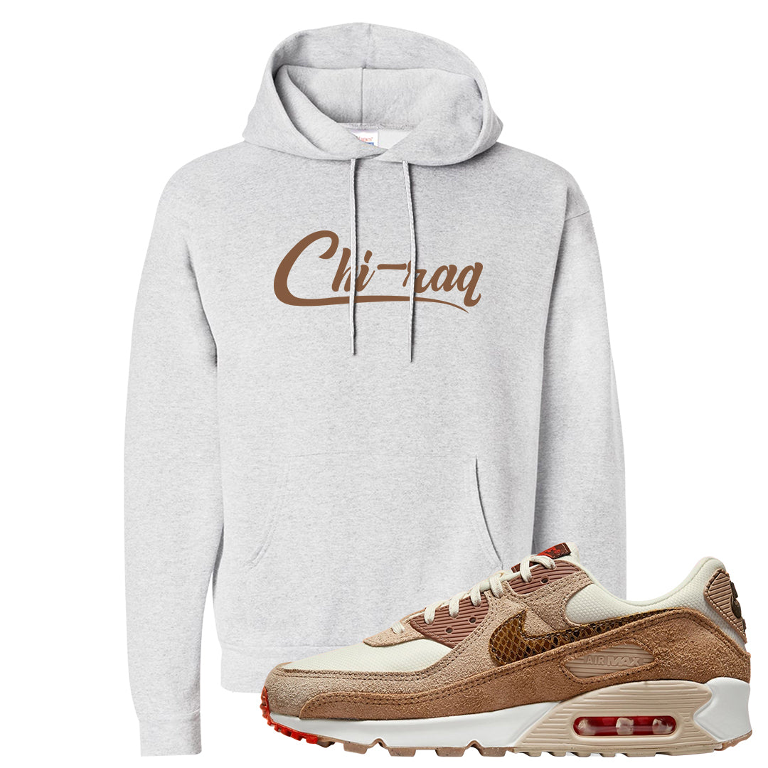 Pale Ivory Picante Red 90s Hoodie | Chiraq, Ash