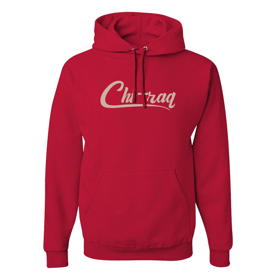 Pale Ivory Picante Red 90s Hoodie | Chiraq, Red