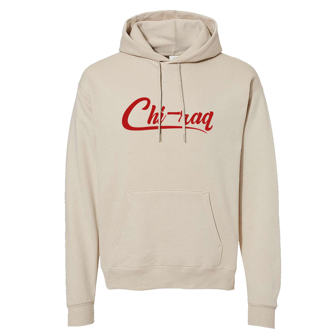 Pale Ivory Picante Red 90s Hoodie | Chiraq, Sand