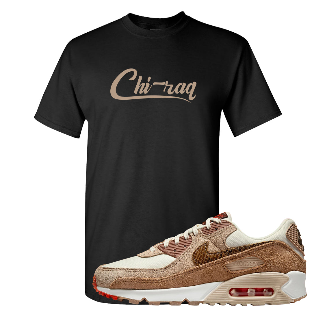 Pale Ivory Picante Red 90s T Shirt | Chiraq, Black