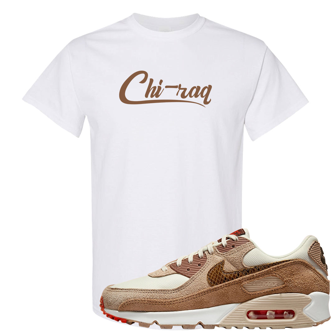 Pale Ivory Picante Red 90s T Shirt | Chiraq, White