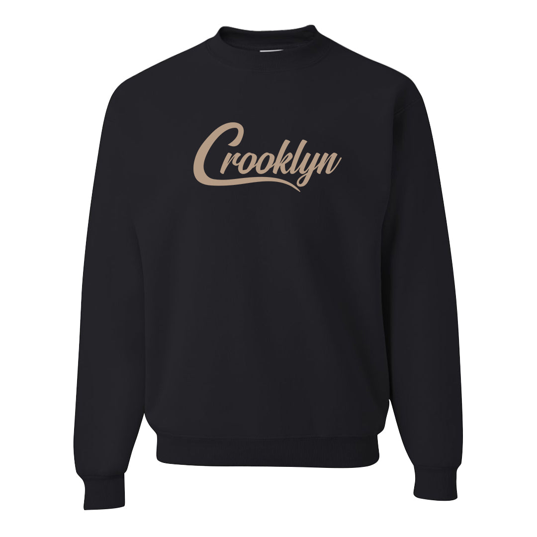 Pale Ivory Picante Red 90s Crewneck Sweatshirt | Crooklyn, Black